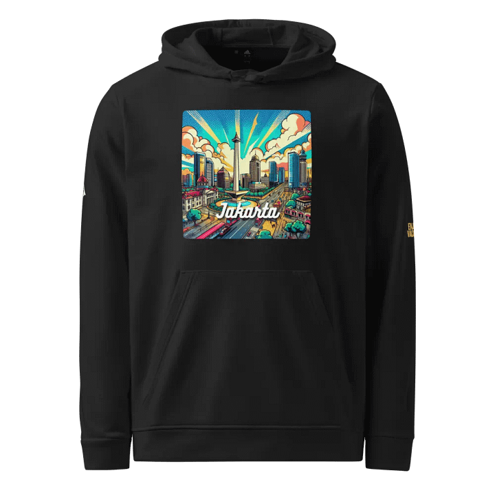 Adidas Fleece Hoodie | AI Design Jakarta city product image (1)