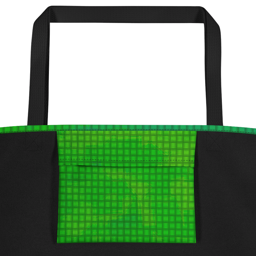 Green Grid All-Over Tote Bag product image (2)