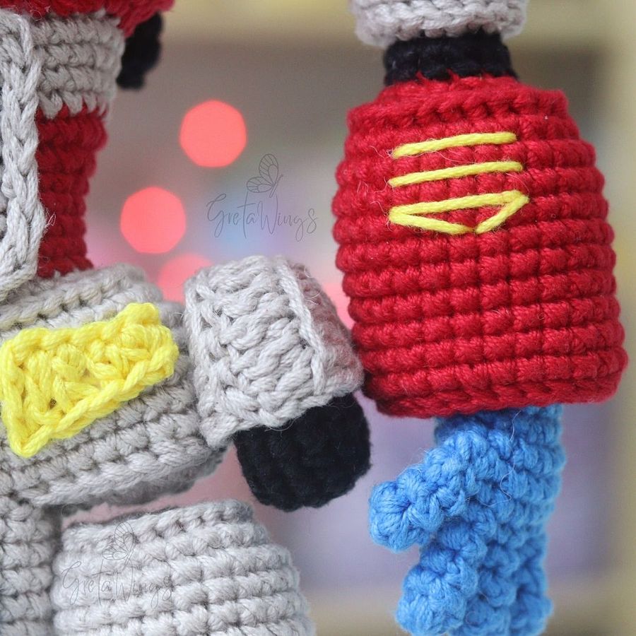 Optimus Prime Amigurumi Pattern | Transformer Crochet PDF- GretaWings (Digital Download) product image (8)