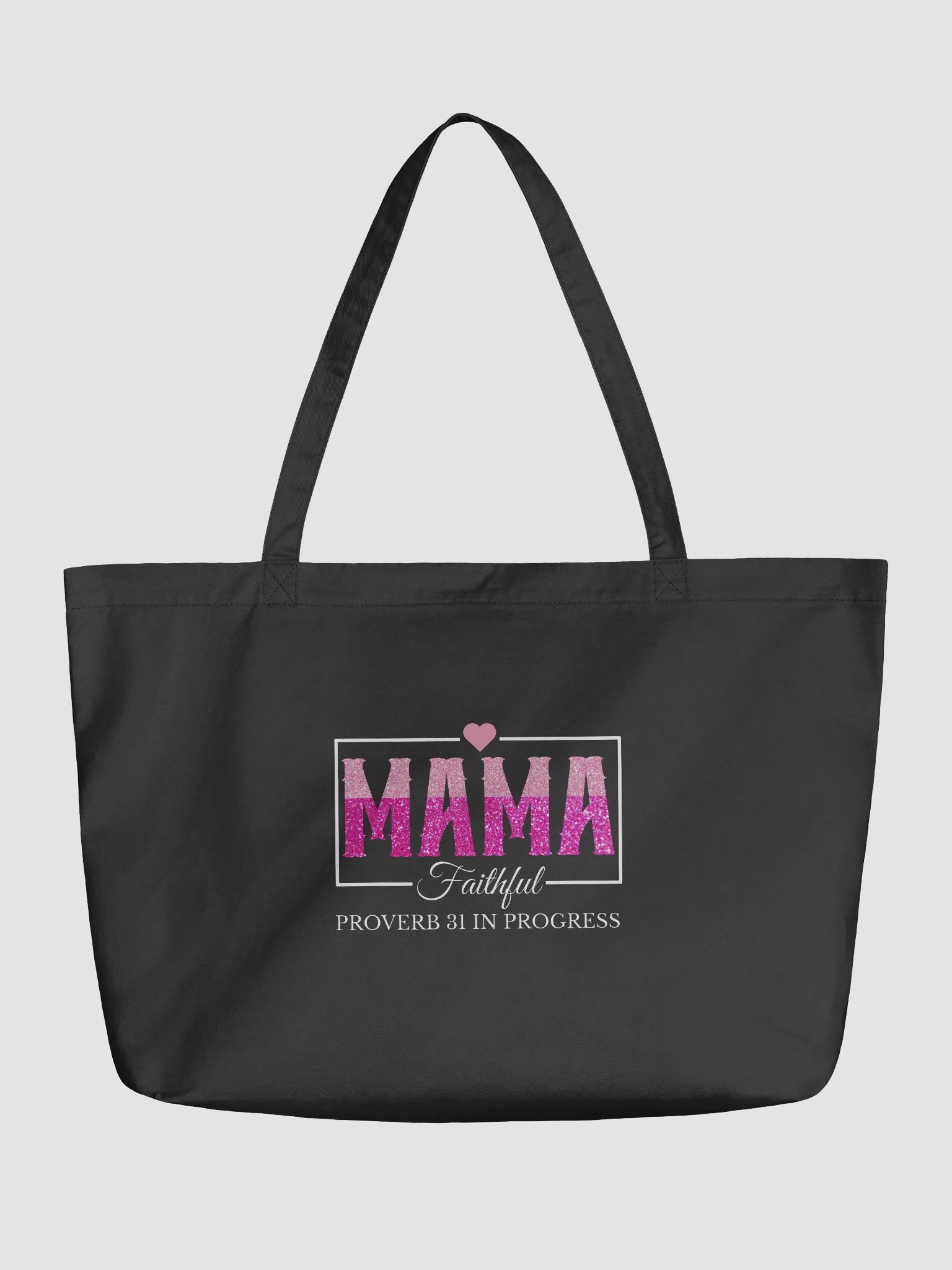 Proverb 31 In Progress, Faithful Mom Eco Tote Bag product image (2)