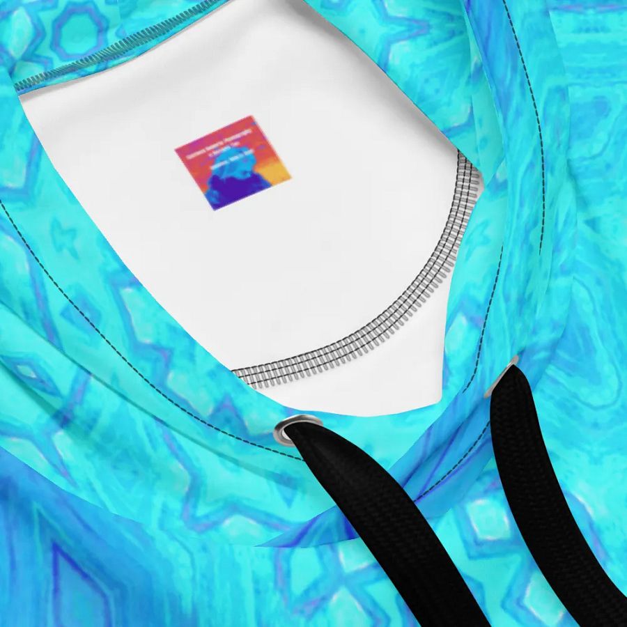 Abstract Turquoise Pattern Unisex Hoodie product image (4)