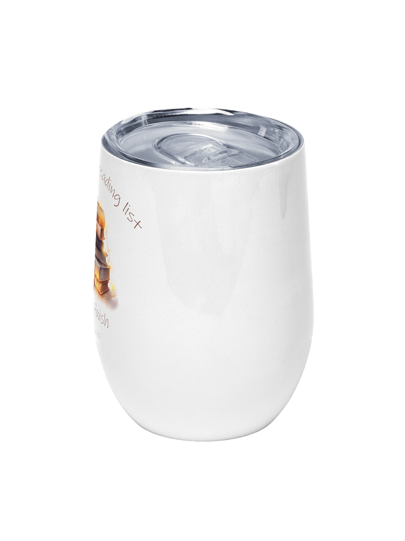 Born with a Reading List I'll never finish Wine Tumbler product image (5)