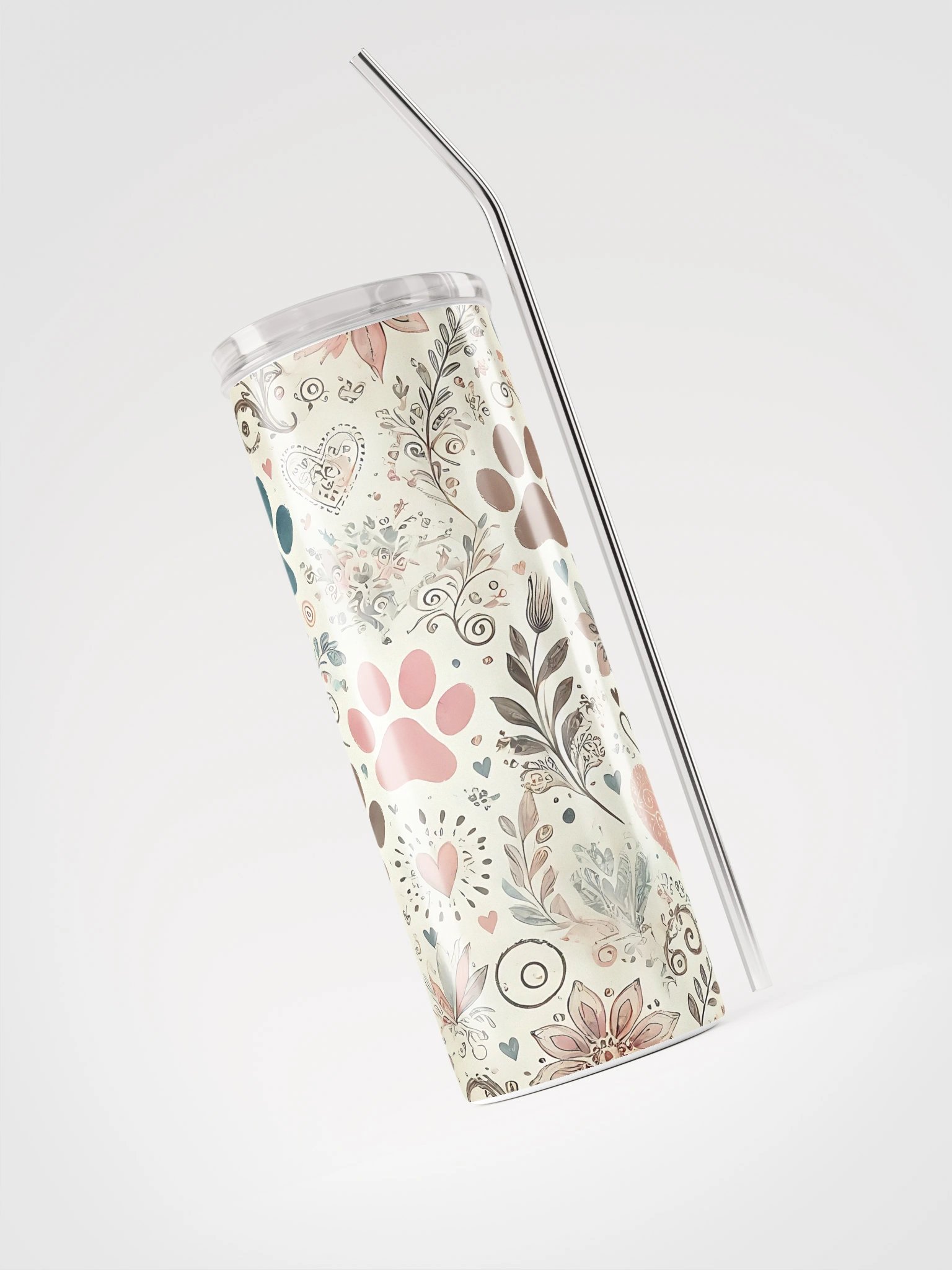 Whimsical Paw Prints Stainless Steel Tumbler product image (6)