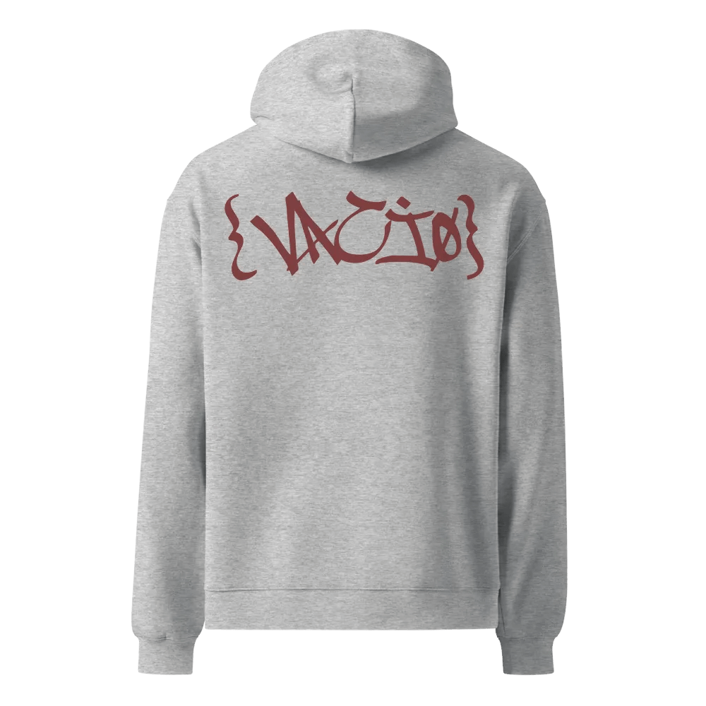 VACIO Grafitti Back Logo Relaxed Fit Hoodie (RED) product image (1)