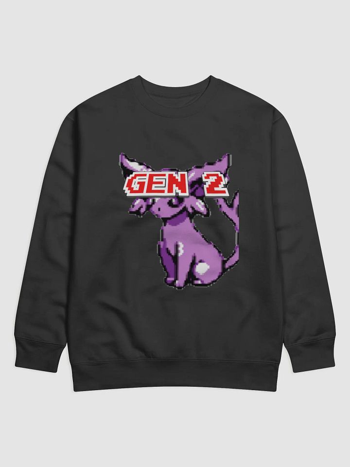 Unique Gen 2 Sprite of Espeon (Black Cotton Sweatshirt) product image (1)