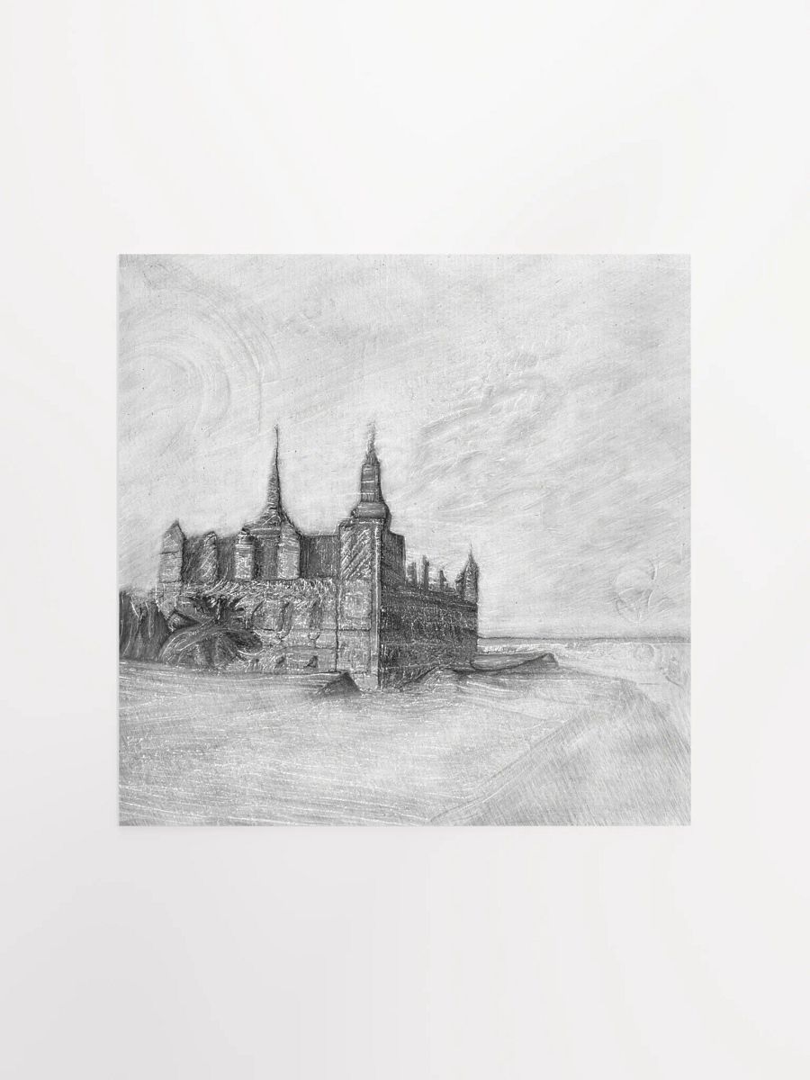 Kronborg castle - Pencil sketch - Square product image (6)