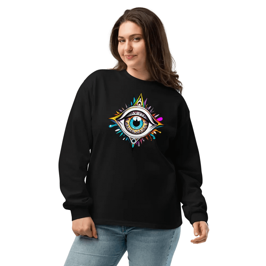 [Open Eye] - Unisex Premium Heavyweight Long Sleeve Shirt product image (9)