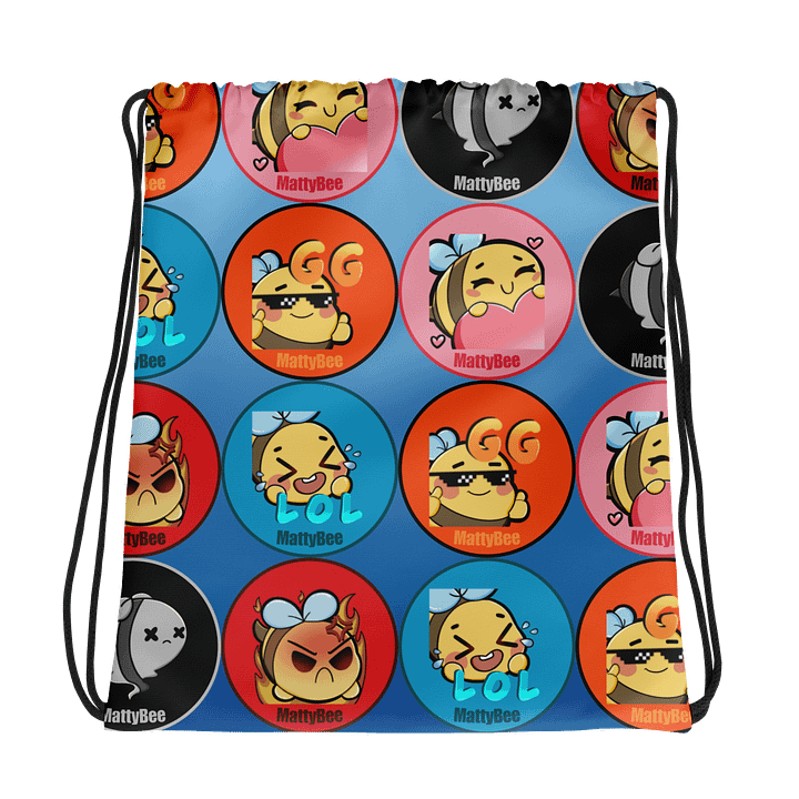 Emote Drawstring Bag - Blue product image (1)