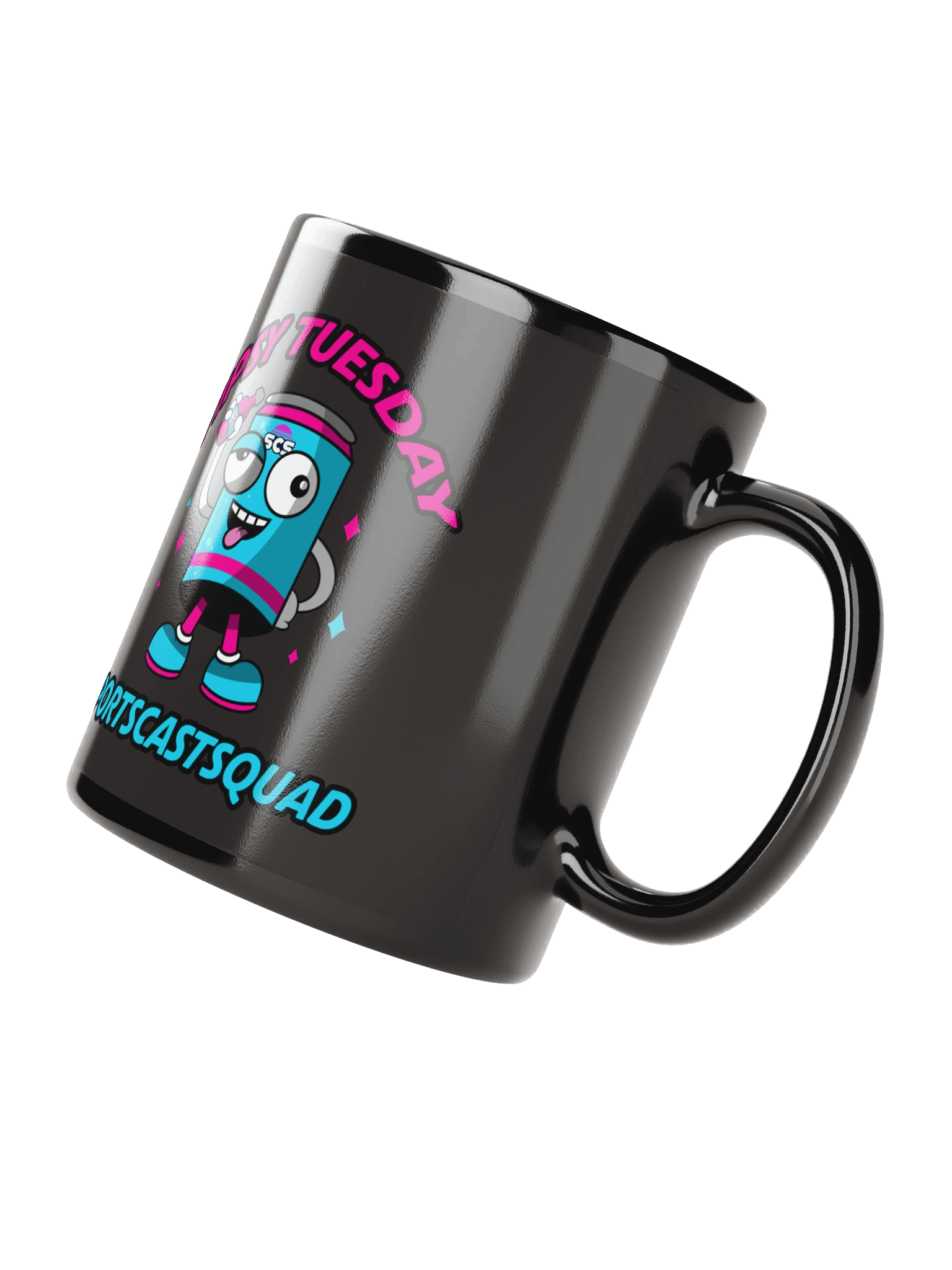 TIPSY TUESDAY "BREWSKI" BLACK MUG product image (4)