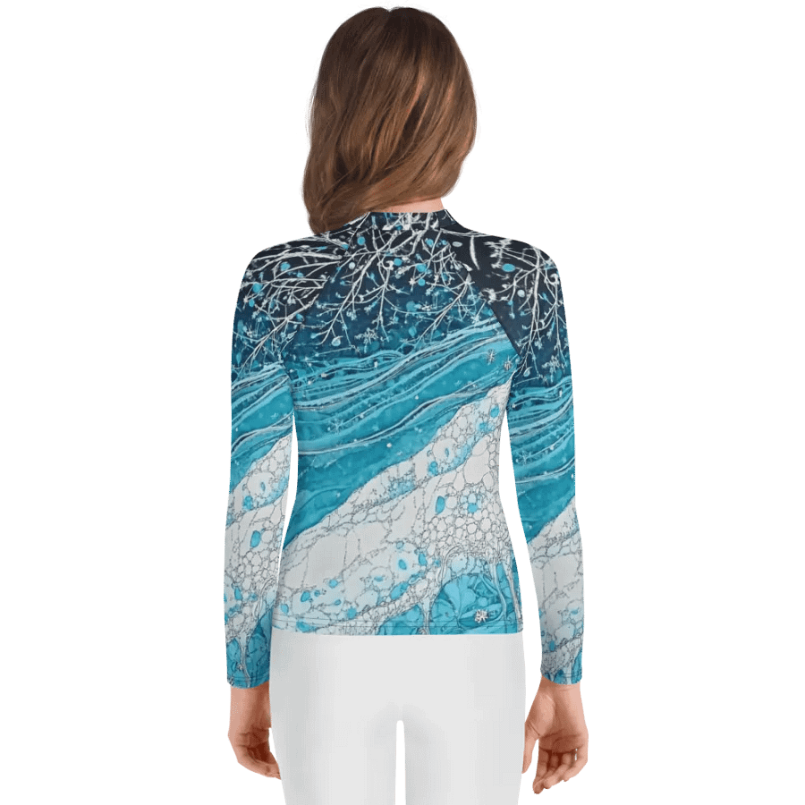 Winter Frost, Unisex Youth Rash Guard product image (4)