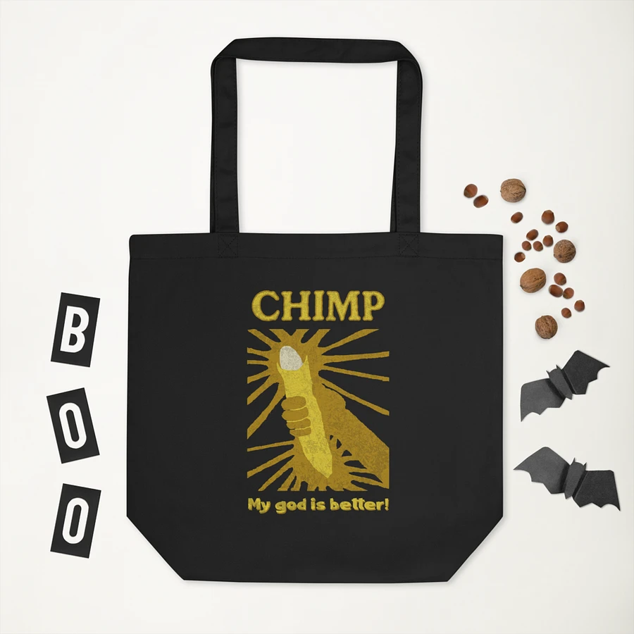 Chimp: My God Is Better Canvas Tote product image (3)