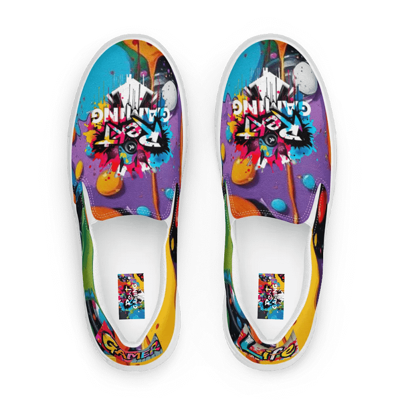 Gamer's Graffiti Splash Women's Shoes
