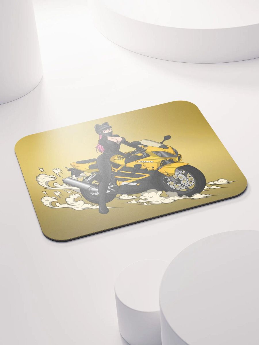 Biker Cat Girl Mousepad product image (4)