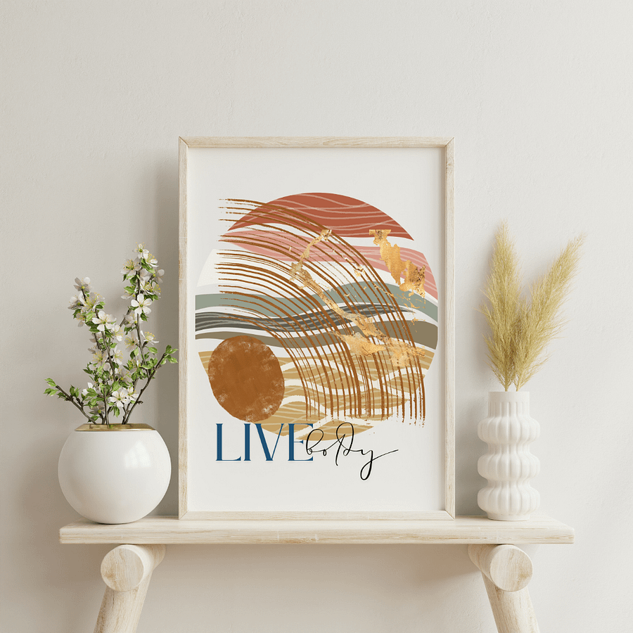 Live Boldly ' Abstract Print #2 product image (4)
