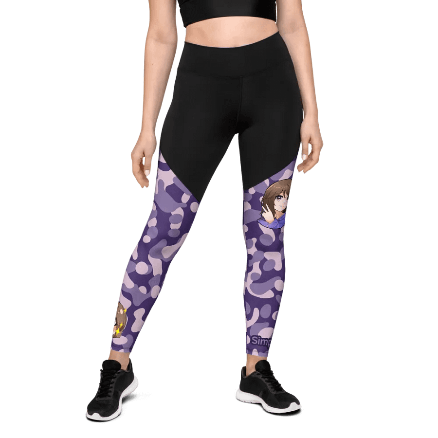 Purple Camo Nova Sports Leggings product image (1)