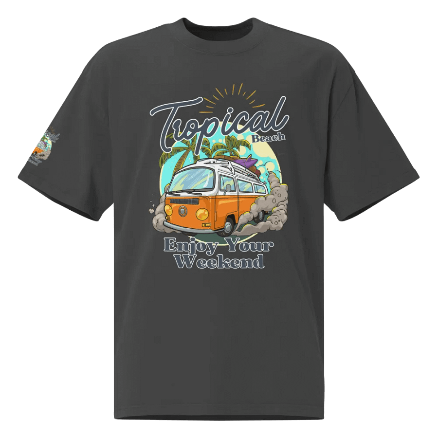 Tropical Beach Weekend Oversized T-Shirt product image (1)