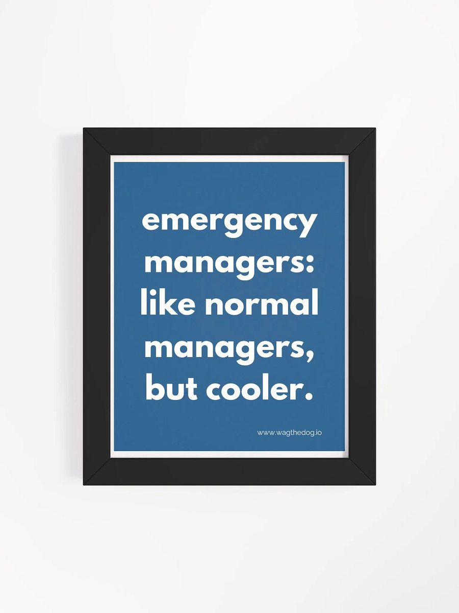 Emergency Managers - Framed Poster product image (4)