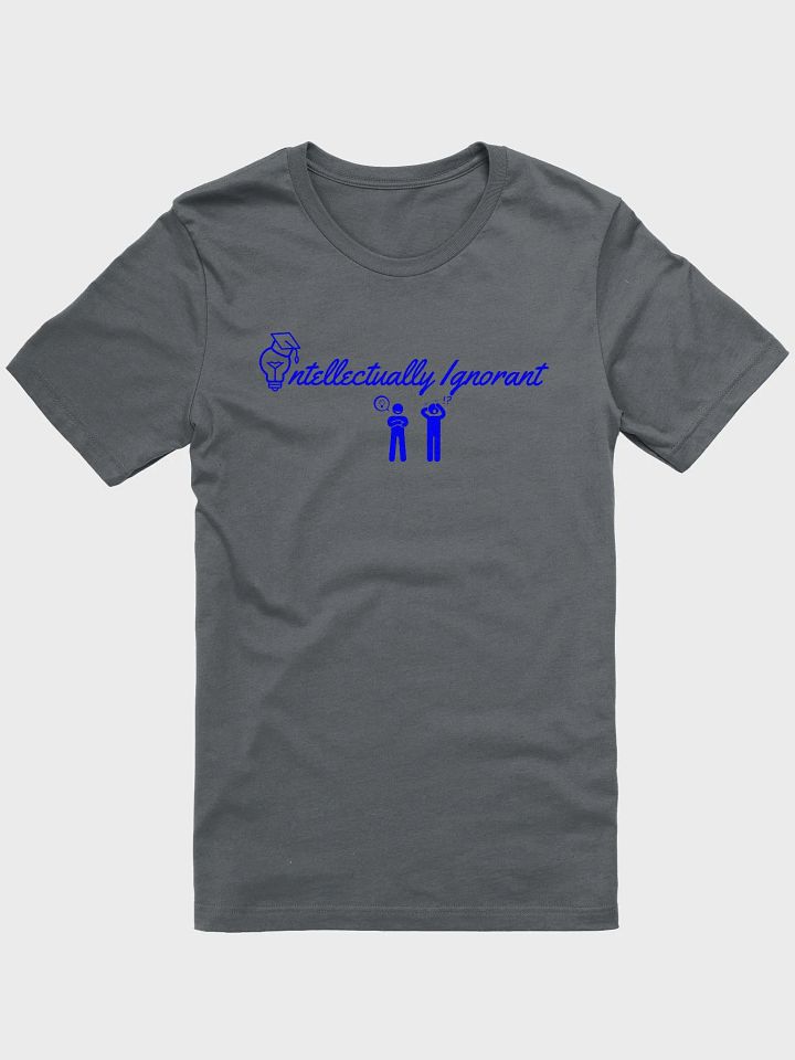 Intellectually Ignorant Blue logo Supersoft tee product image (1)