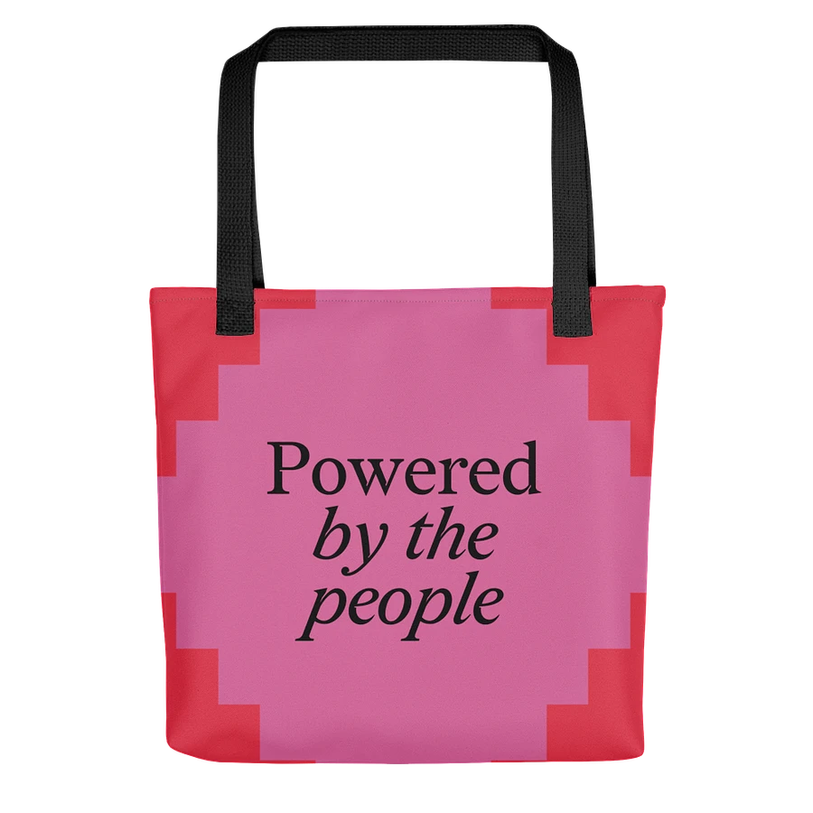 Powered by the People Tote (Red/Pink) Image 2