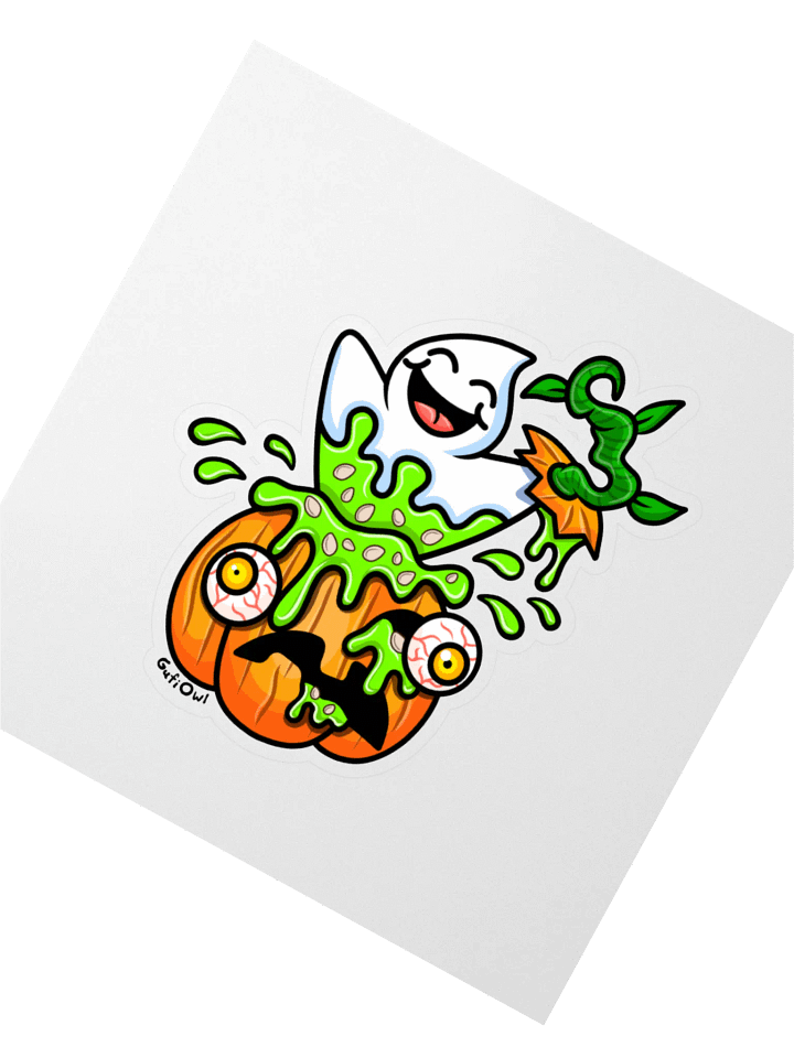 Pumpkin Ghost Sticker product image (4)