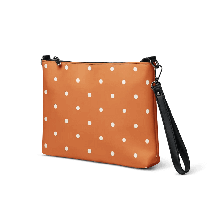 Orange with Cream Dots Crossbody Bag product image (5)