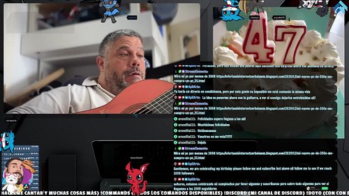 Celebrando mi cumpleaños 47 tacos pasa y dejate el dinero o sigueme para l... | #apliarte de #Twitch