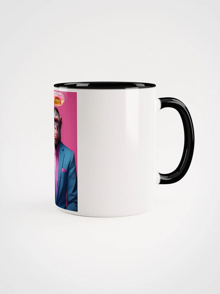 Flying Donut over Business Chimp Mug product image (1)