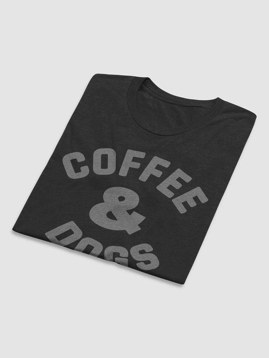 Coffee & Dogs // Unisex Triblend (Grey Heather text) product image (4)