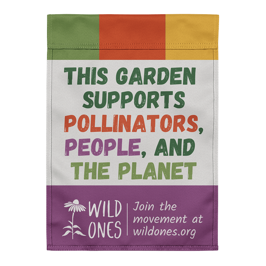 This Garden Supports Pollinators, People, and the Planet (Garden Flag) product image (2)