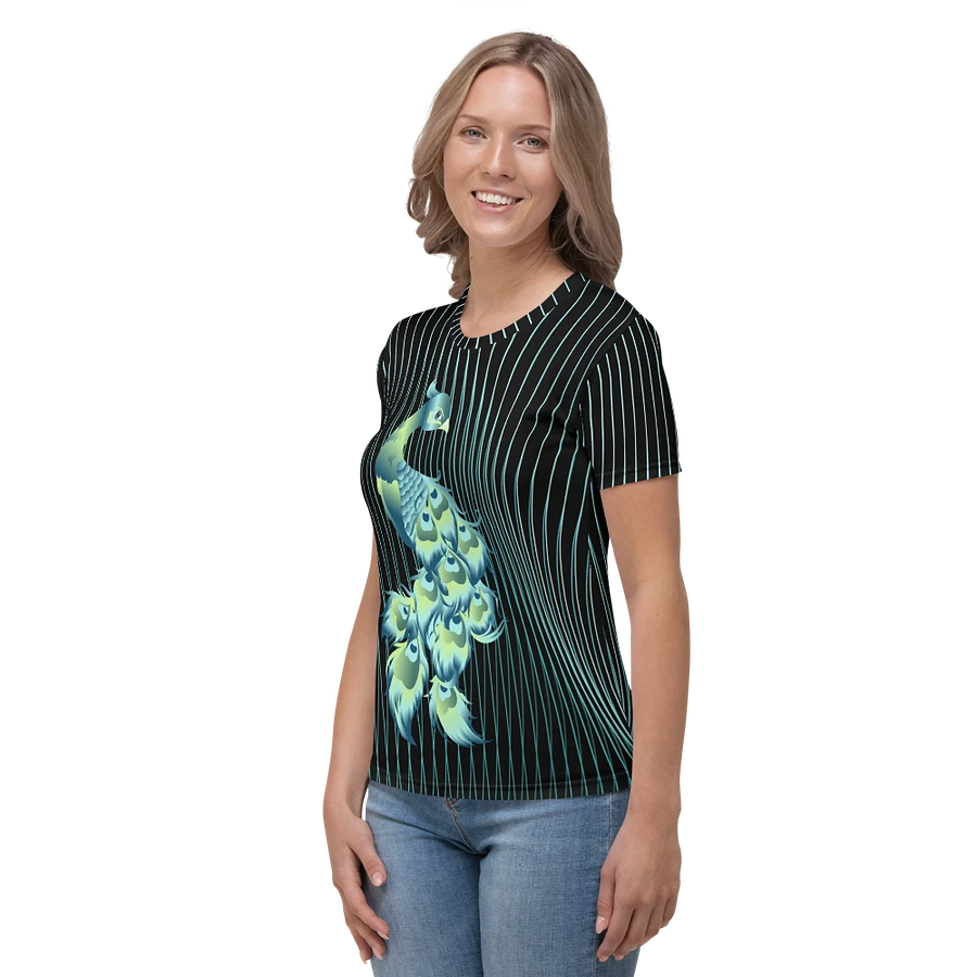 Pretty Peacock All Over Print T-shirt product image (3)