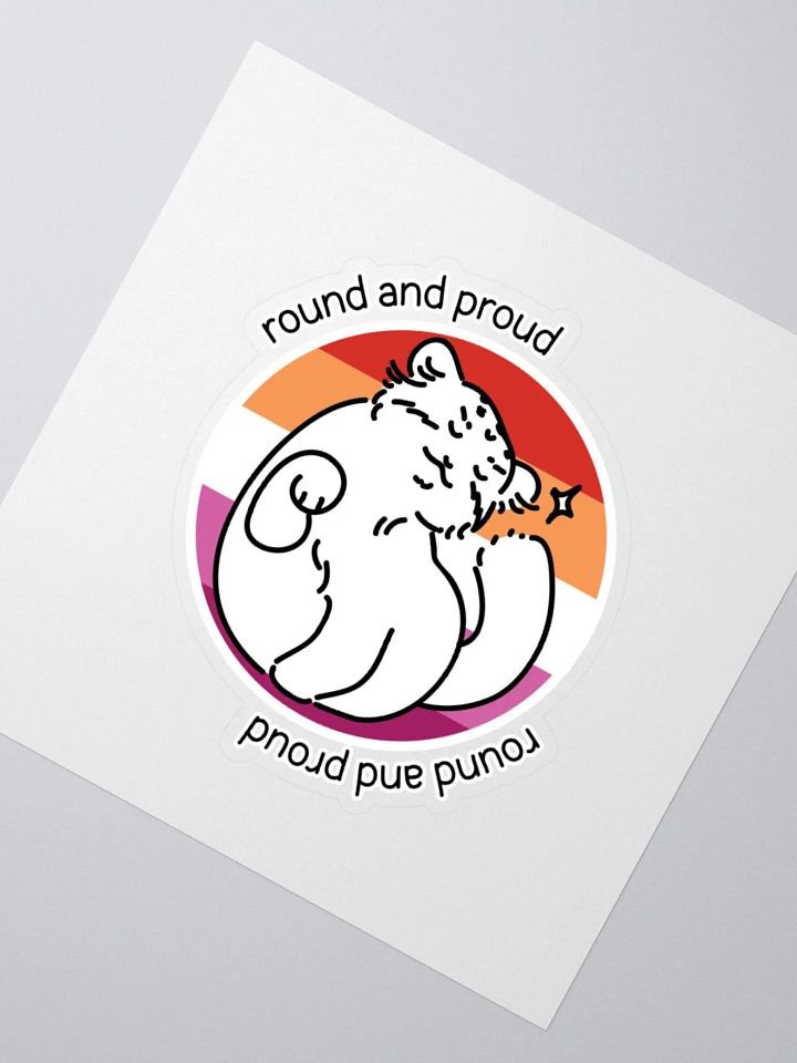 Round and Proud Manul Lesbian Version - Sticker product image (6)