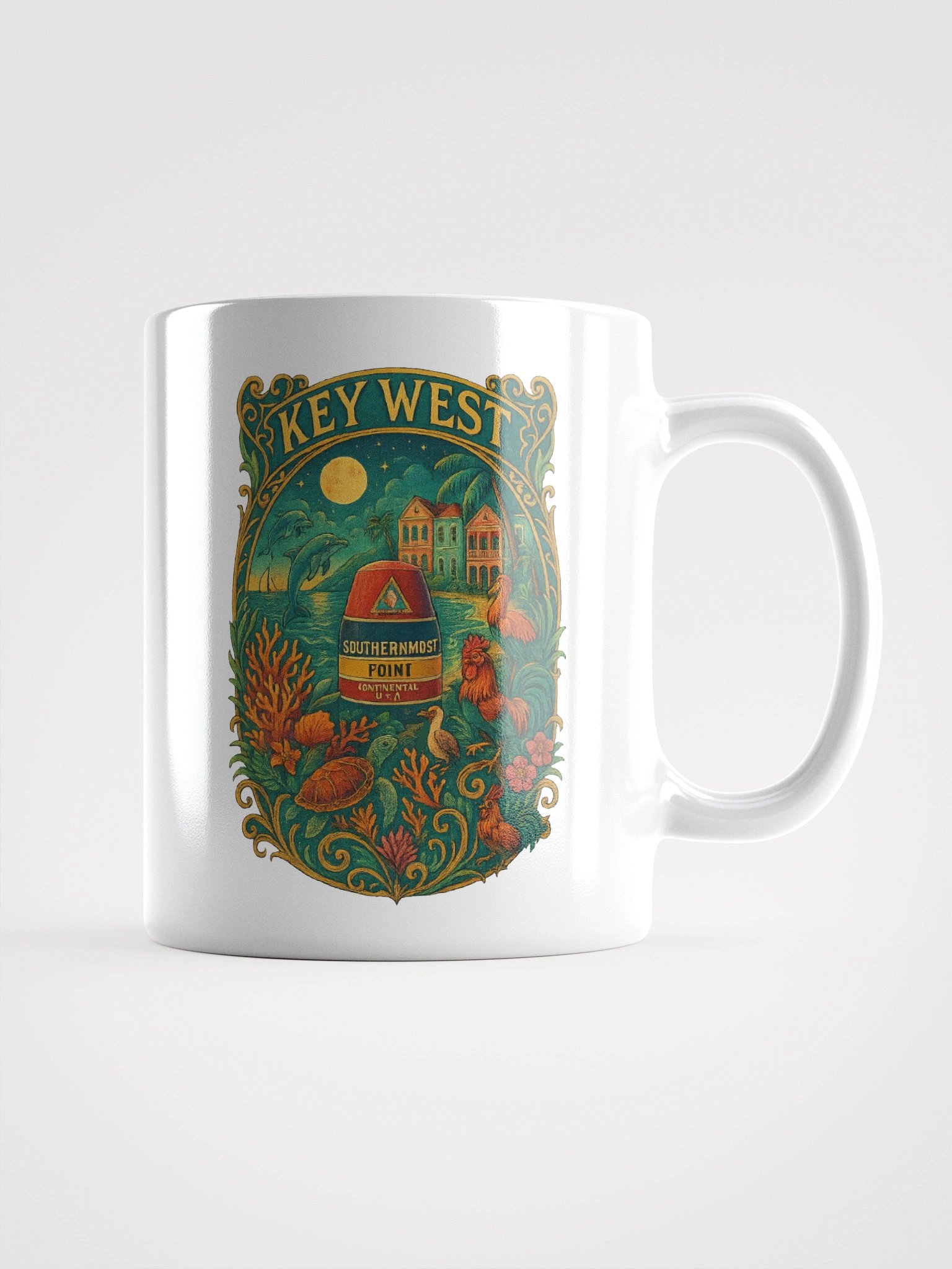 Key West Ceramic Mug with Southernmost Point Buoy product image (3)