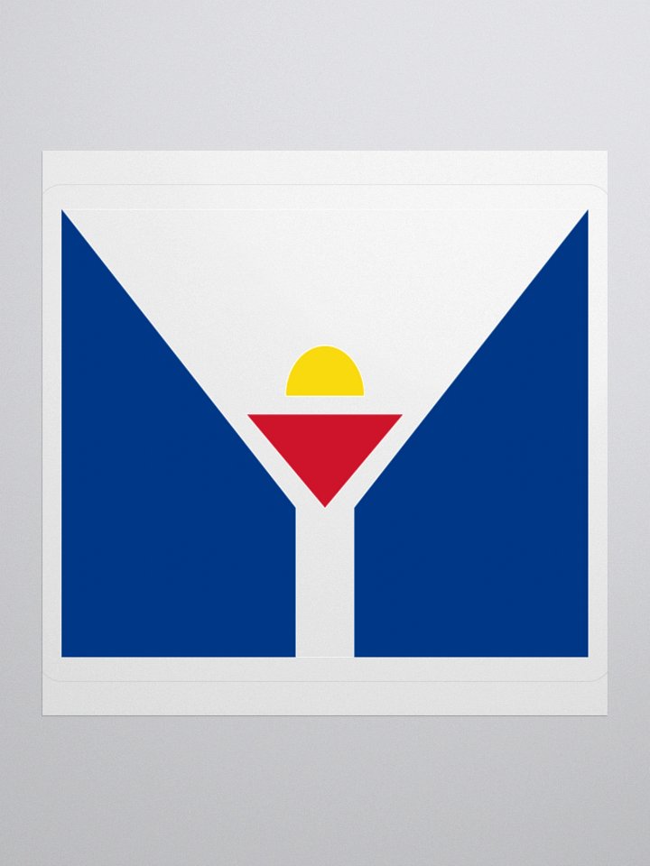 Saint-Martin Coat of Arms Sticker - Durable Vinyl for Indoor Use - Multiple Sizes product image (2)