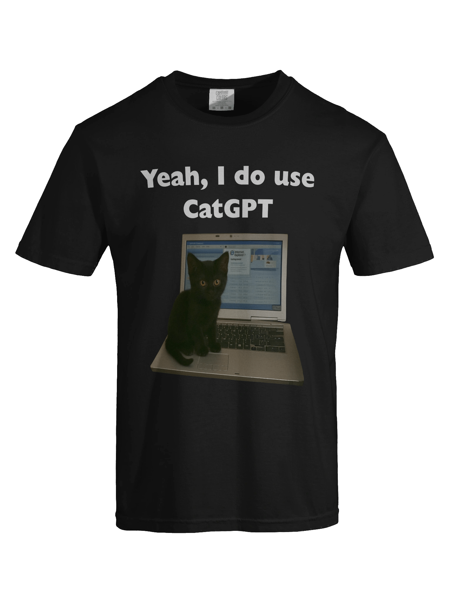Yeah I do use Cat GPT Tee product image (29)