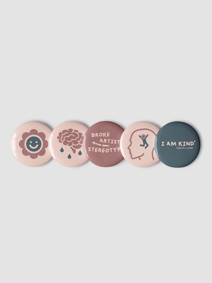 SUNFLOWER BOY - BUTTON PINS product image (1)