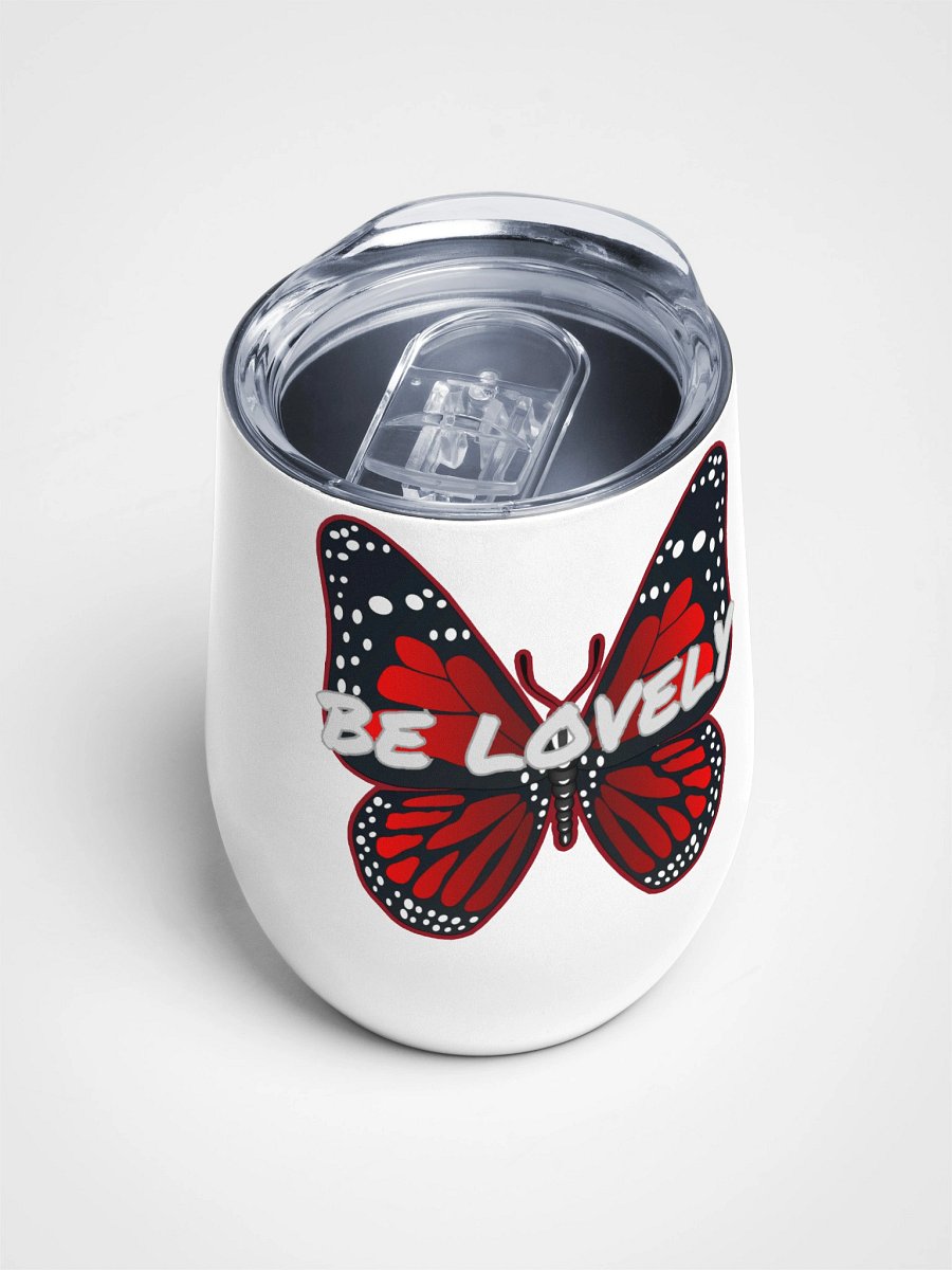 Be Lovely Butterfly Wine Tumbler product image (4)