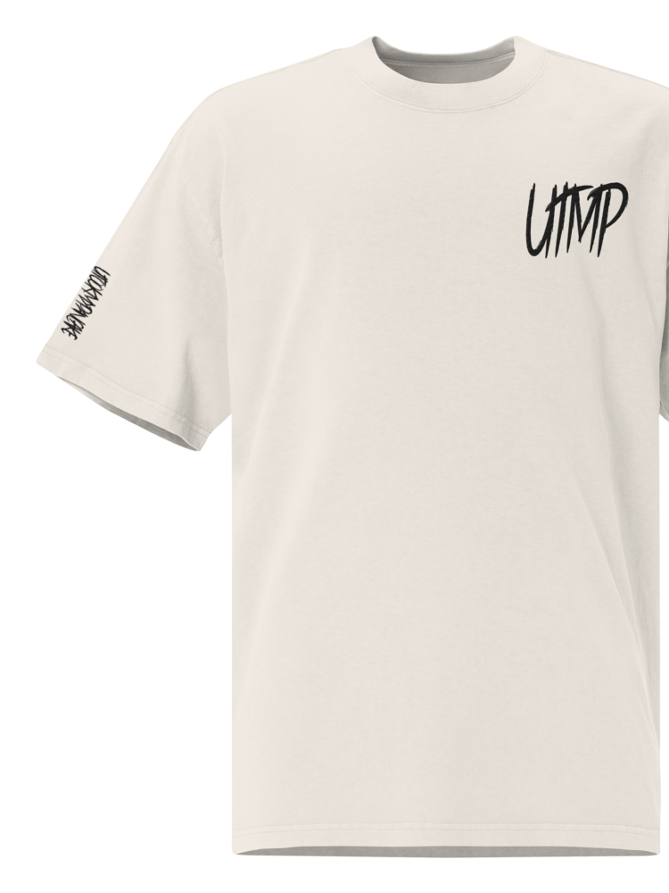 Premium Oversized Faded T-Shirt - Stitched Black UTMP Logo product image (1)