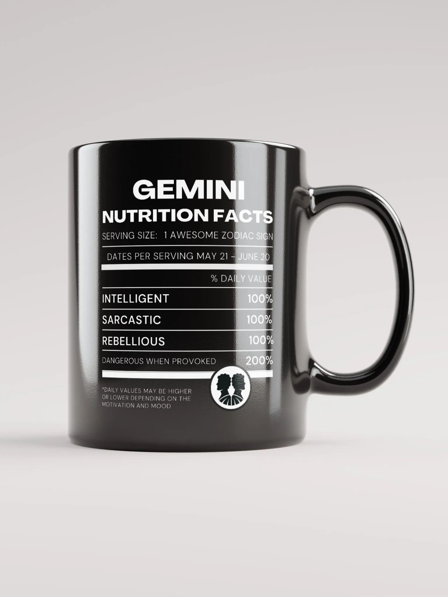 Gemini Nutrition Facts Mug product image (6)