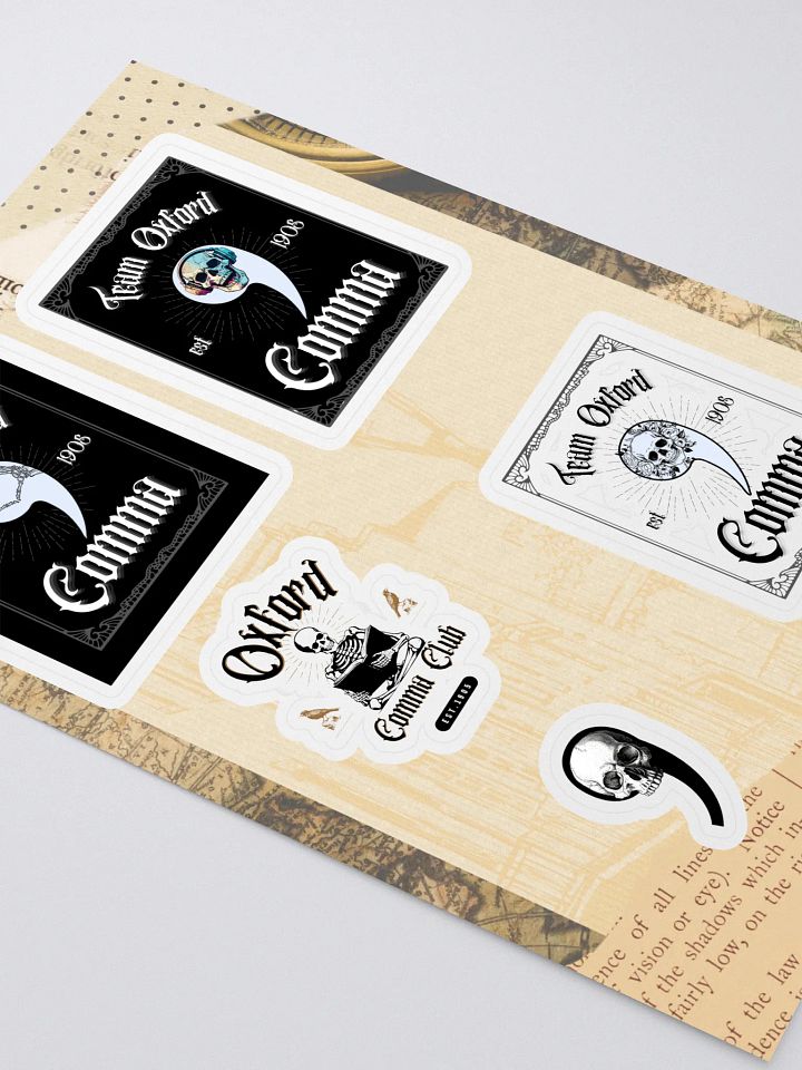 Forks & Fandoms 📚 Team Oxford Comma Sticker Sheet product image (2)