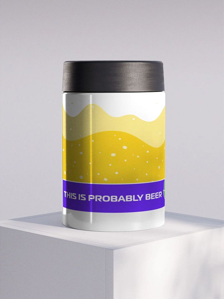 This Is Probably Beer Stainless Steel Koozie product image (1)