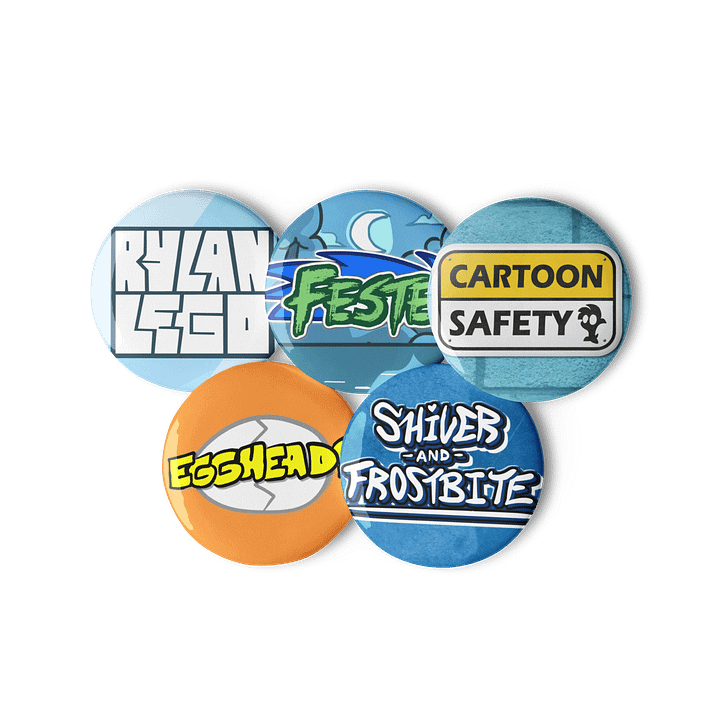 Extra Logo Pin Buttons Set + RylanLego Pin product image (1)