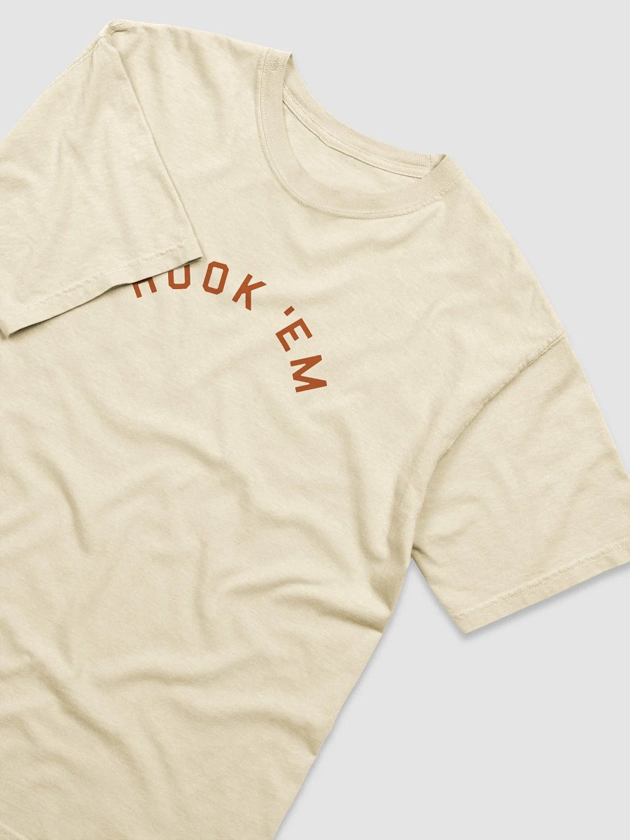 Hook 'Em T-Shirt on Ivory/White product image (5)