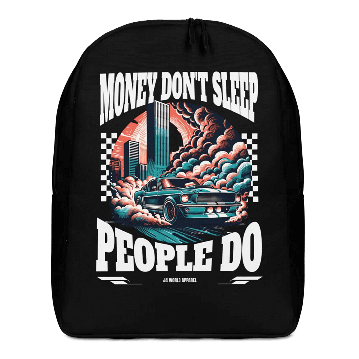 Money Don't Sleep Backpack product image (1)