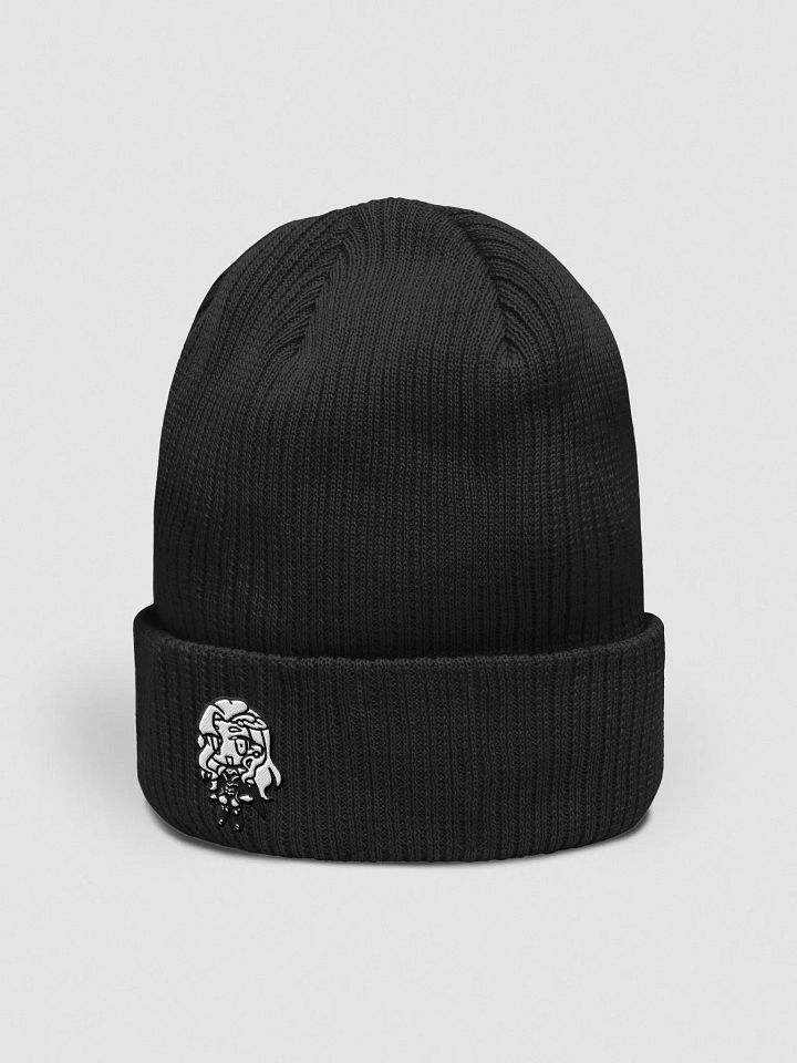 Mini Estelle Embroidered Beanie (BW) product image (2)