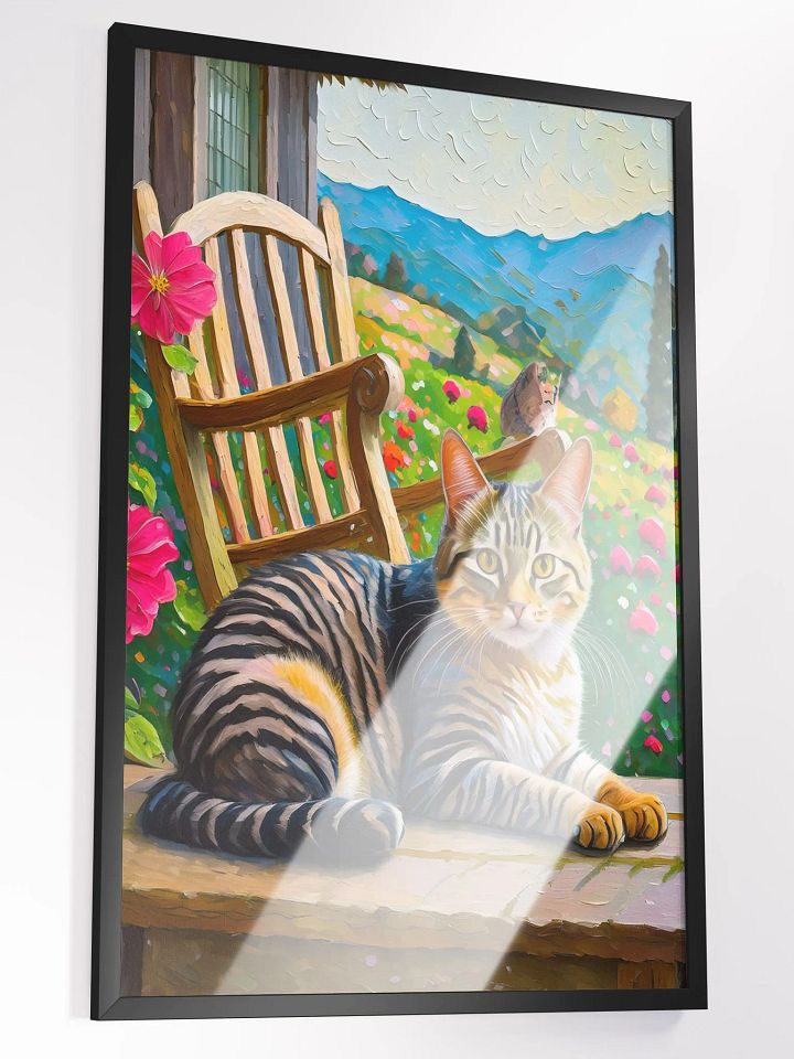 Porch Paws: AI-Generated Digital Oil-Style Art product image (2)