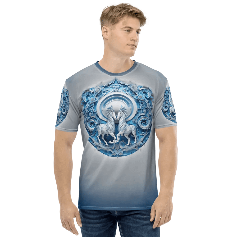 Blue Horse Emblem T shirt product image (1)