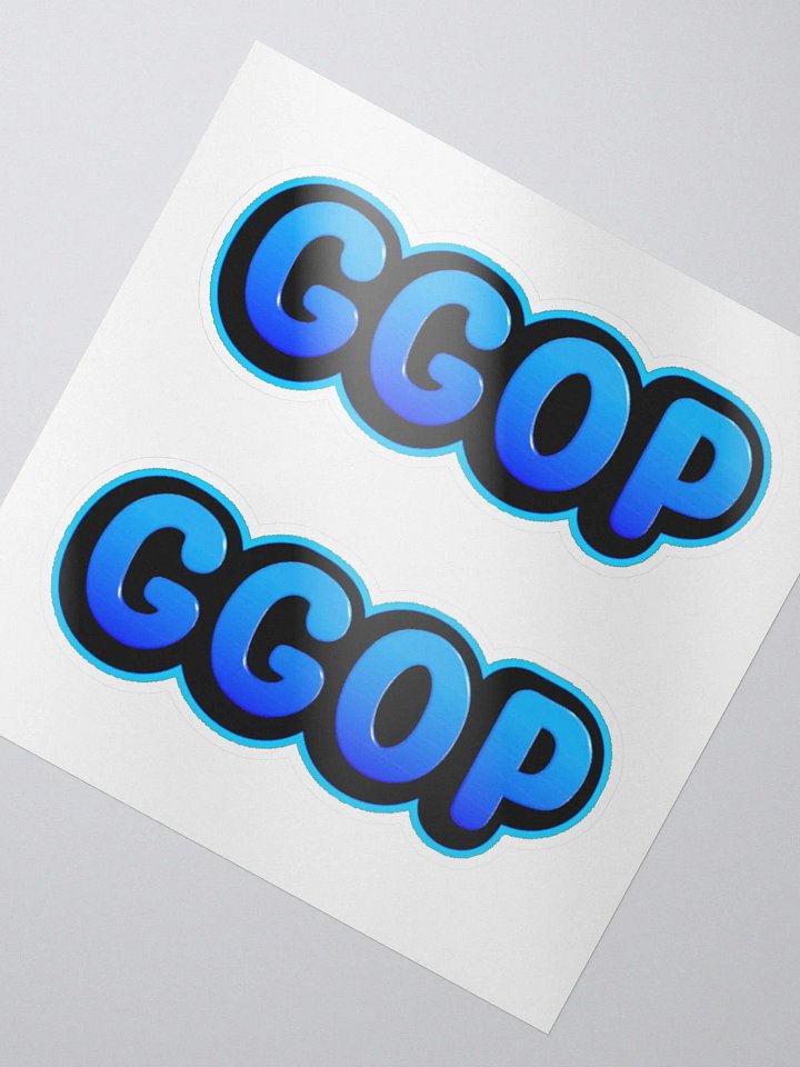 Blue GGOP Stickers product image (2)