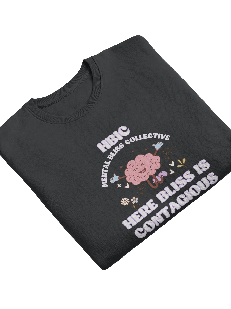 HBIC - Here Bliss Is Contagious Unisex Hoodie Eco Sweatshirt – Spread Happiness and Positivity product image (5)