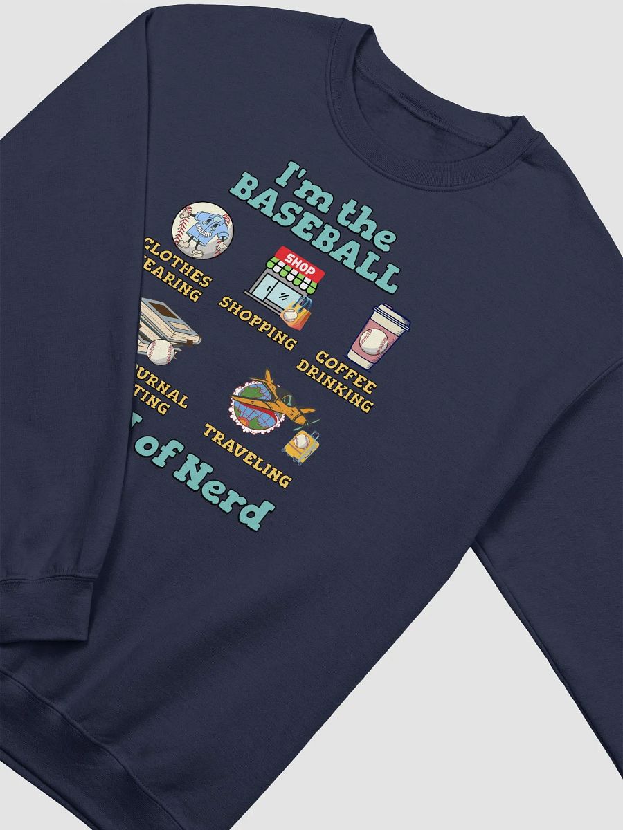 Im The Baseball Kind Of Nerd Iconic Crewneck Sweatshirt product image (14)