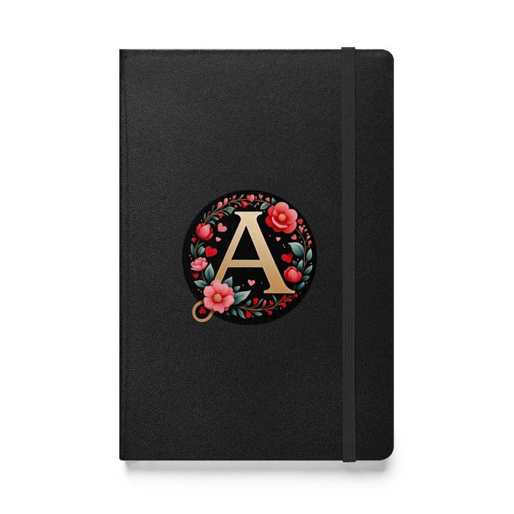 Valentine’s Monogram Letter A(2) Black Journal product image (1)